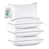 JOLLYVOGUE front packaging showing four standard pillows and easy setup benefit