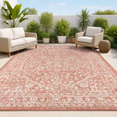 JONATHAN Y front view of rug showing boho medallion and color benefits