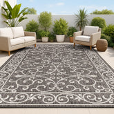 JONATHAN Y front view showing full filigree pattern and neutral palette benefit: instant style