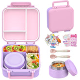 JOOPETALK front closed lunch box showing compact purple-pink design and easy carry