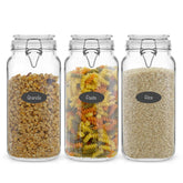 JoyJolt front view of three boxed jars showing organized storage benefits