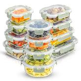JoyJolt front packaging showing full 24pc set and neat storage benefit