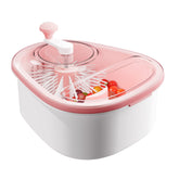 JOYMOOP front view showing full fruit washer, clear organization benefit