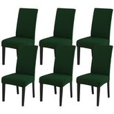 JQinHome front view of hunter green cover for instant chair refresh