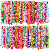 JuinTe front pack of leis showing quantity and colorful appeal for events