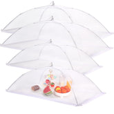 JULBEAR front view of pop-up food covers showing protection and airflow
