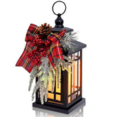 JUNHAO front view of red vintage lantern creating festive ambiance