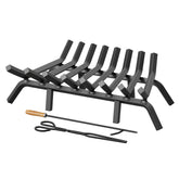 Jusgym front view of 30-inch grate showing full width and sturdy design