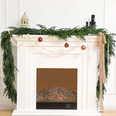 Jutom garland front view showing full lush Norfolk pine for festive impact