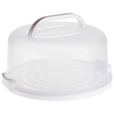 Juvale front view of cake carrier showing lid and base for secure transport
