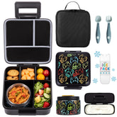 JXXM front view of box set showing complete bento kit and bag for organized meals