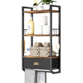 JZM front view of mounted shelf showing compact storage benefit