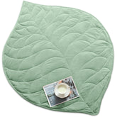 Kaisa front view showing sage leaf pattern and decorative appeal