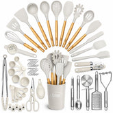 Kaluns front view showing complete 50-piece set and holder, convenient organization