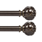 KAMANINA front view of antique bronze rods showing classic finish and full length benefit