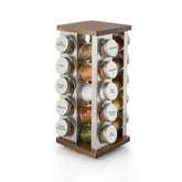 Kamenstein front view vintage spice rack showing neat organized jars and easy access