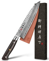 kanngou front blade gyuto showing full profile and balanced shape for versatile cutting