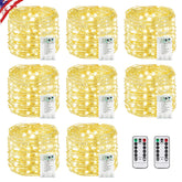 KAQ front view of full 8-pack showing warm white strings and packaging, highlights convenience