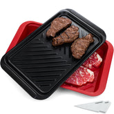 KAQAHIDO front packaging showing two-tray set and cleaning cloths, convenient gift