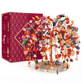 KARMAPLEDGE front view of Tree of Life crystal decor showing balanced chakras and elegance