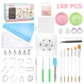 Kasmoire front packaging showing full 188pcs kit for easy storage and gifting