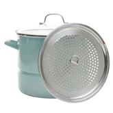 Kenmore large Glacier Blue pot front view shows capacity and stylish finish