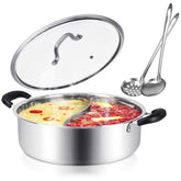 Kerykwan front view showing pot and included accessories for easy serving