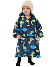 KFUBUO dinosaur hoodie front view showing playful design and warmth