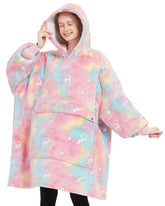 KFUBUO front view showing oversized fit and cozy design benefits warmth