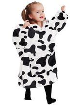 KFUBUO front view of wearable blanket hoodie showing full coverage and comfort