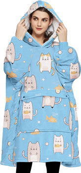 KFUBUO front view showing oversized fit and cozy look
