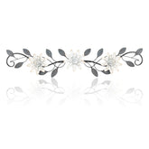 KHJCXS front view of metal wall art showing balanced floral silhouette and modern appeal