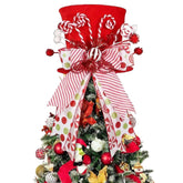 KIDHABE front view red velvet top hat topper showing festive silhouette and shimmer