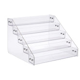 Kihor clear acrylic spice rack front view showing tidy bottles and fast access