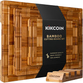 kikcoin front packaging and boards showing complete set and rack for organized storage