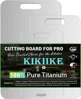 KIKIIKE front packaging showing the titanium cutting boards and durable design benefit
