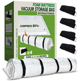 King Mattress Vacuum Bag front packaging shows product saving space
