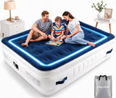 KINGJERRY front and top view showing plush surface and mattress height for comfortable sleep