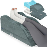 KingPavonini front view of double leg pillow showing shape and stability benefit