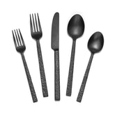 KINGSTONE front view of full 20-piece flatware set showing modern benefit