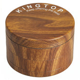 KINGTOP front view showing wood-grain brown finish and ergonomic shape