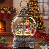 Kirschblüte front view snow globe glowing — showcases festive centerpiece effect