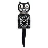 Kit Cat Klock Classic Black Lady front view showing iconic smile and timekeeping charm