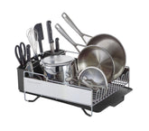 KitchenAid front view of full-size dish rack showing large capacity and organized drying