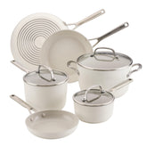 KitchenAid front view of Porcelain White set showing elegant finish and utility