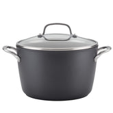 KitchenAid stock pot front view showing full body and lid for versatile cooking