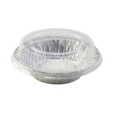 KitchenDance.com front view of 5 inch tart pan pack showing product and lids for easy serving