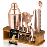 KITESSENSU shaker front view showing rose gold finish and professional balance