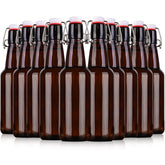 KITGLASCUP amber bottles front packaging showing 10-pack and benefit of light protection