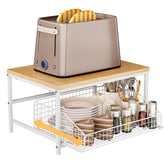 KLM front view of spice rack offering tidy countertop storage